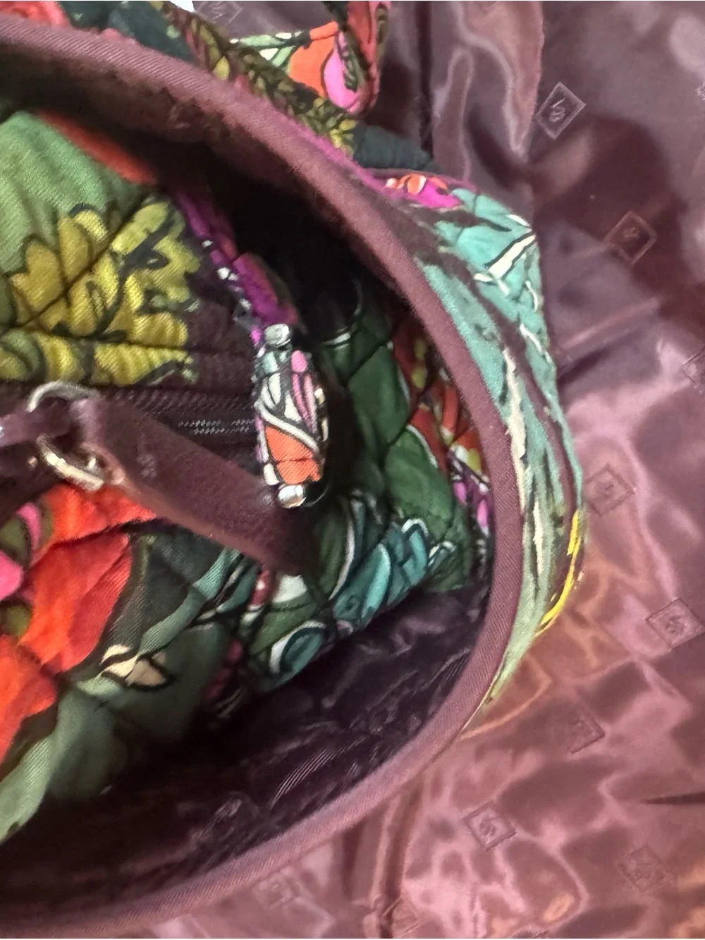Vera Bradley Multicolor Floral Quilted Baby Diaper Bag
